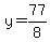 y=77%2F8