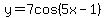 y=7cos%285x-1%29