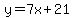y=7x%2B21