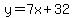 y=7x%2B32