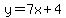 y=7x%2B4