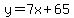 y=7x%2B65