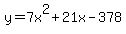 y=7x%5E2%2B21x-378