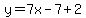 y=7x-7%2B2