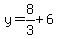 y=8%2F3%2B6