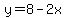 y=8-2x