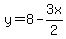 y=8-3x%2F2