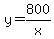 y=800%2Fx