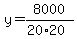 y=8000%2F%2820%2A20%29