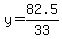 y=82.5%2F33