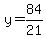 y=84%2F21