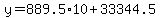y=889.5%2A10%2B33344.5