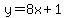y=8x%2B1
