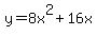 y=8x%5E2%2B16x