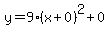 y=9%28x%2B0%29%5E2%2B0