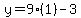 y=9%2A%281%29-3