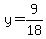 y=9%2F18