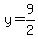 y=9%2F2