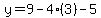 y=9-4%283%29-5