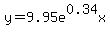 y=9.95e%5E0.34x