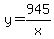 y=945%2Fx