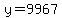 y=9967