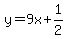 y=9x%2B1%2F2