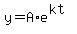 y=A%2Ae%5E%28kt%29