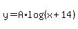 y=A%2Alog%28%28x%2B14%29%29