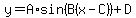 y=A%2Asin%28B%28x-C%29%29%2BD