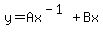 y=Ax%5E%28-1%29%2BBx