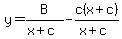 y=B%2F%28x%2Bc%29-c%28x%2Bc%29%2F%28x%2Bc%29