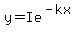 y=Ie%5E%28-kx%29