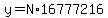 y=N%2A16777216