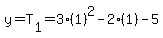 y=T%5B1%5D=3%281%29%5E2-2%281%29-5