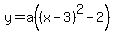 y=a%28%28x-3%29%5E2-2%29