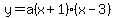 y=a%28x%2B1%29%28x-3%29