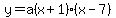 y=a%28x%2B1%29%28x-7%29