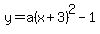 y=a%28x%2B3%29%5E2-1