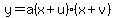 y=a%28x%2Bu%29%28x%2Bv%29