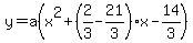 y=a%28x%5E2%2B%282%2F3-21%2F3%29x-14%2F3%29