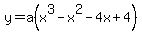 y=a%28x%5E3-x%5E2-4x%2B4%29