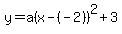 y=a%28x-%28-2%29%29%5E2%2B3