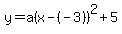 y=a%28x-%28-3%29%29%5E2%2B5