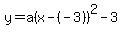 y=a%28x-%28-3%29%29%5E2-3