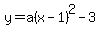 y=a%28x-1%29%5E2-3