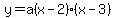 y=a%28x-2%29%28x-3%29