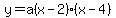 y=a%28x-2%29%28x-4%29