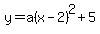 y=a%28x-2%29%5E2%2B5