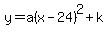 y=a%28x-24%29%5E2%2Bk